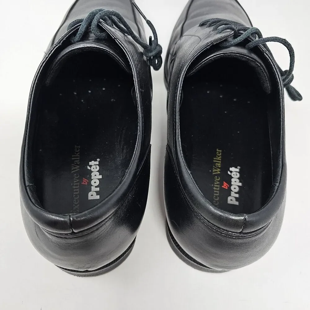 Propet Executive Walker Leather Dress Shoes Mens Size 14 M1207 Black‎ Oxfords
